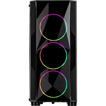 Preview: PC-Gehäuse ATX Midi-Tower A-3401 Chevron